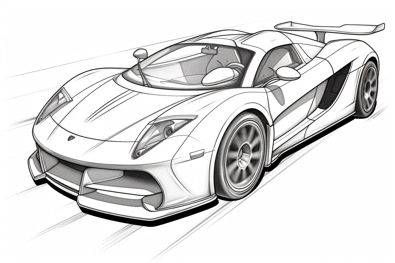 printable super cars coloring pages