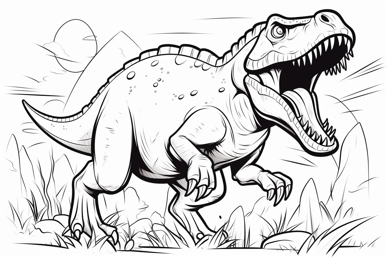 printable t rex coloring pages
