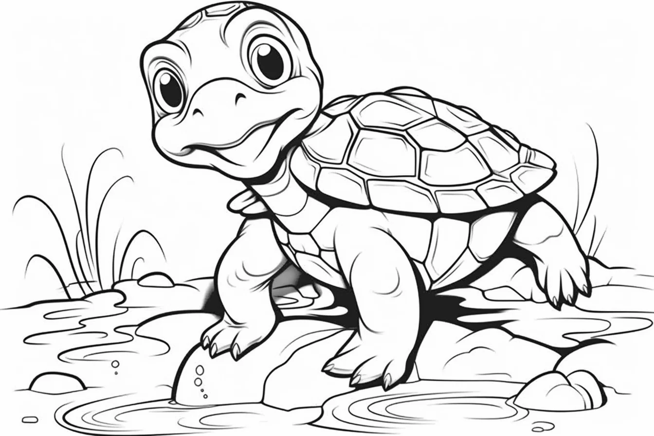 printable turtle coloring pages