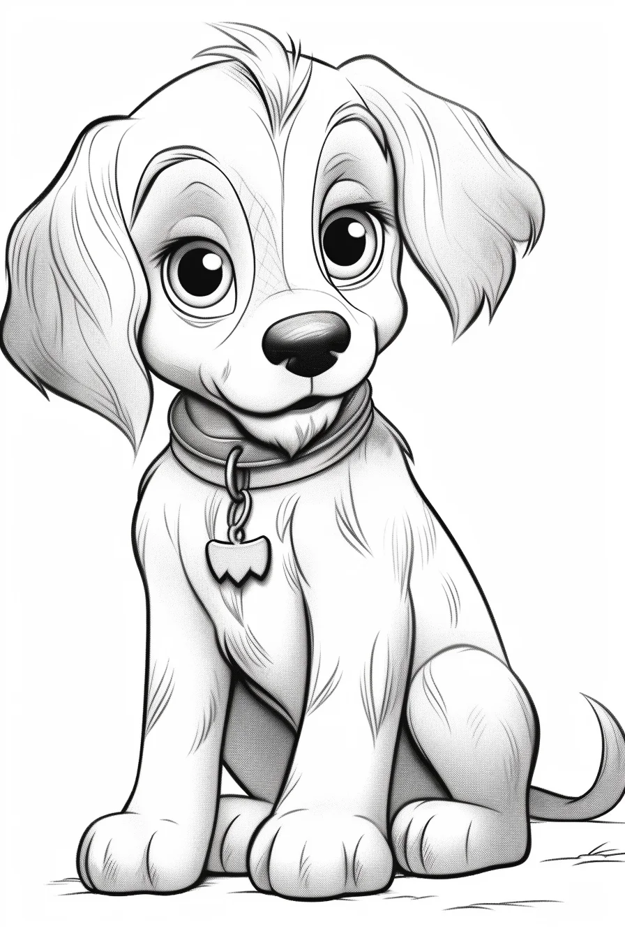 puppy coloring pages printable free
