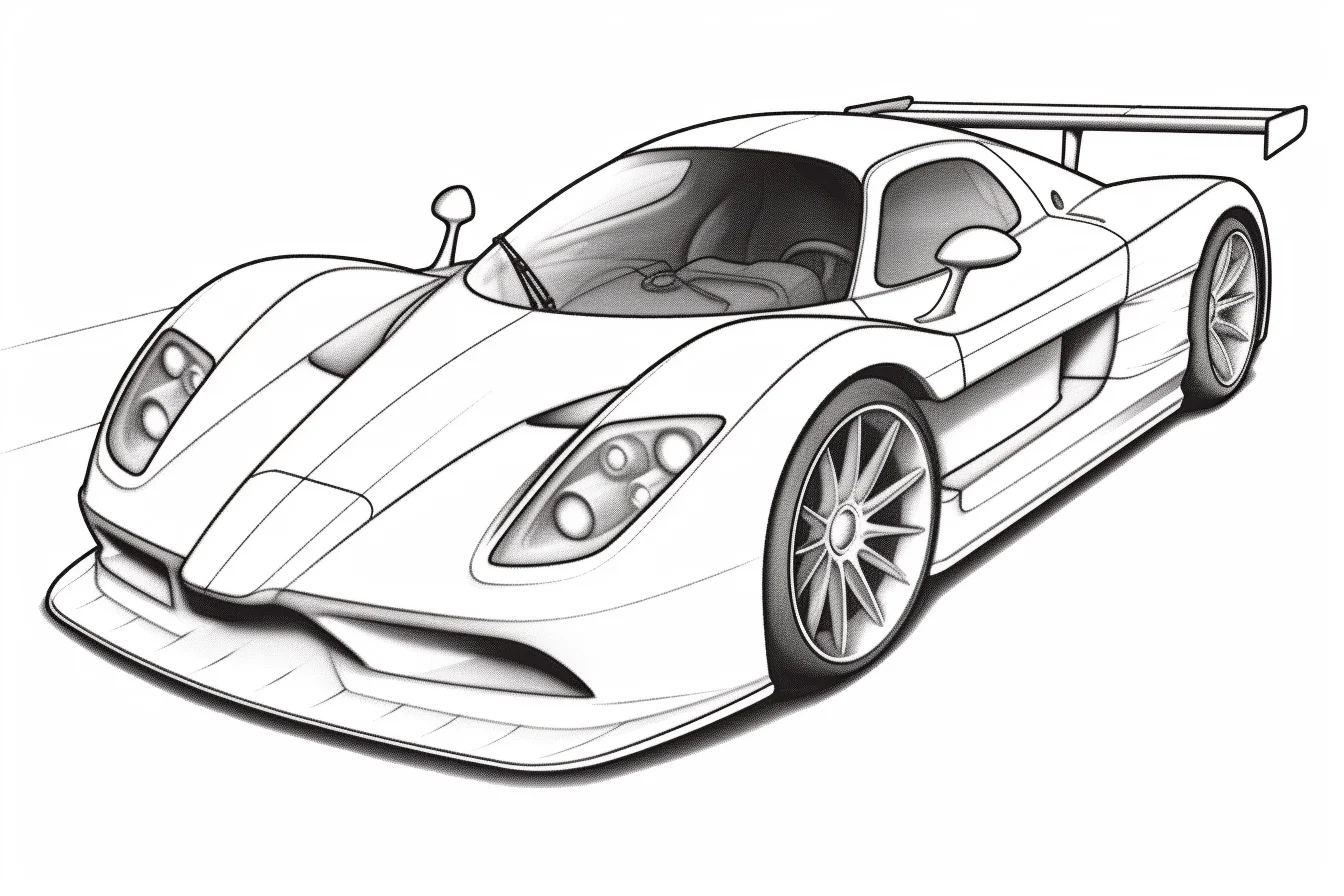 race car coloring pages for toddlers