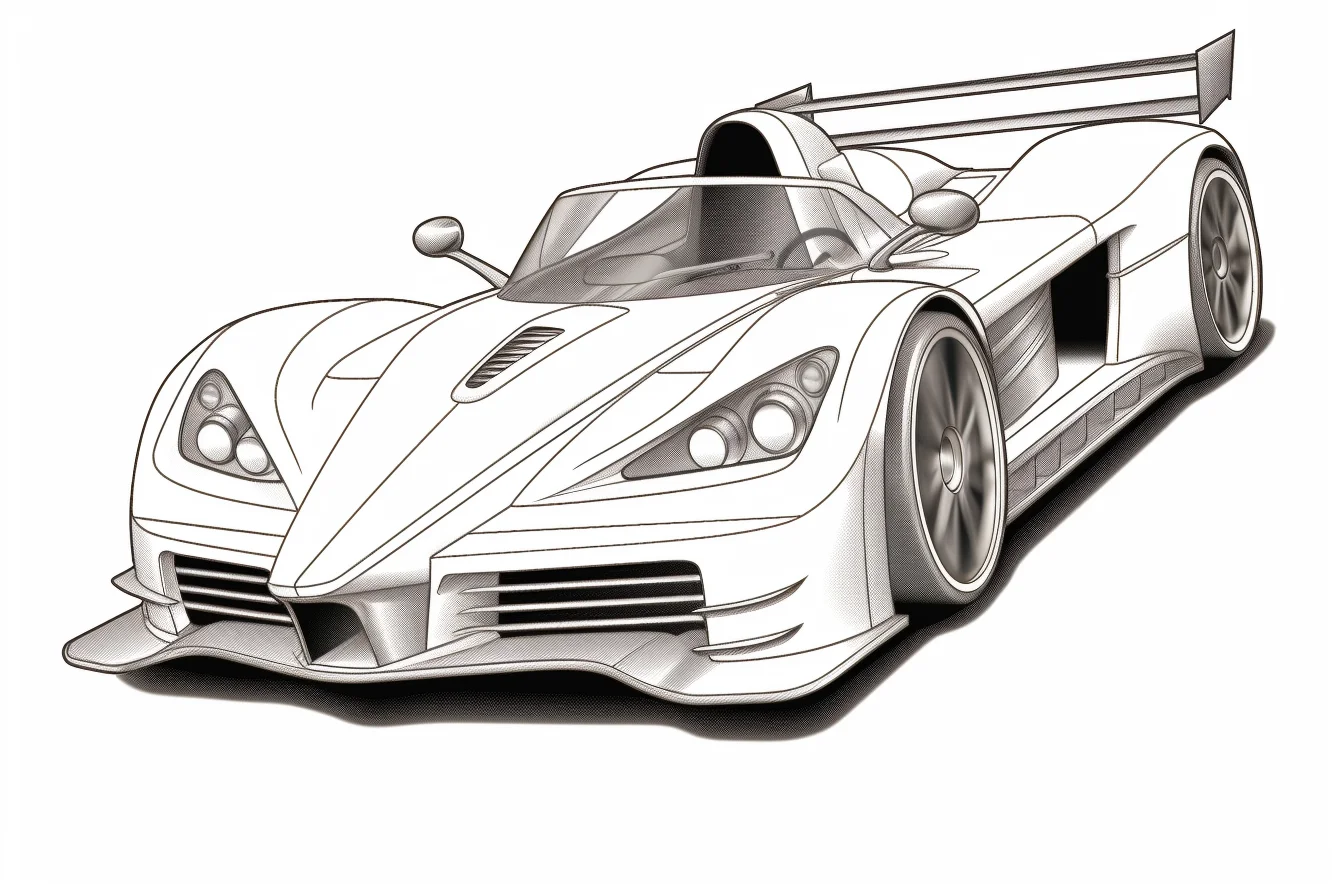 race car coloring pictures to print