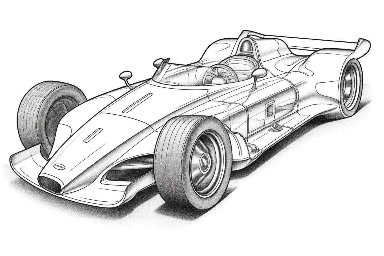 race car coloring printable