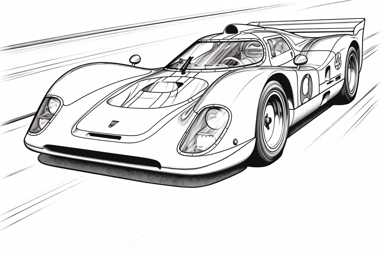 race car coloring sheet printable