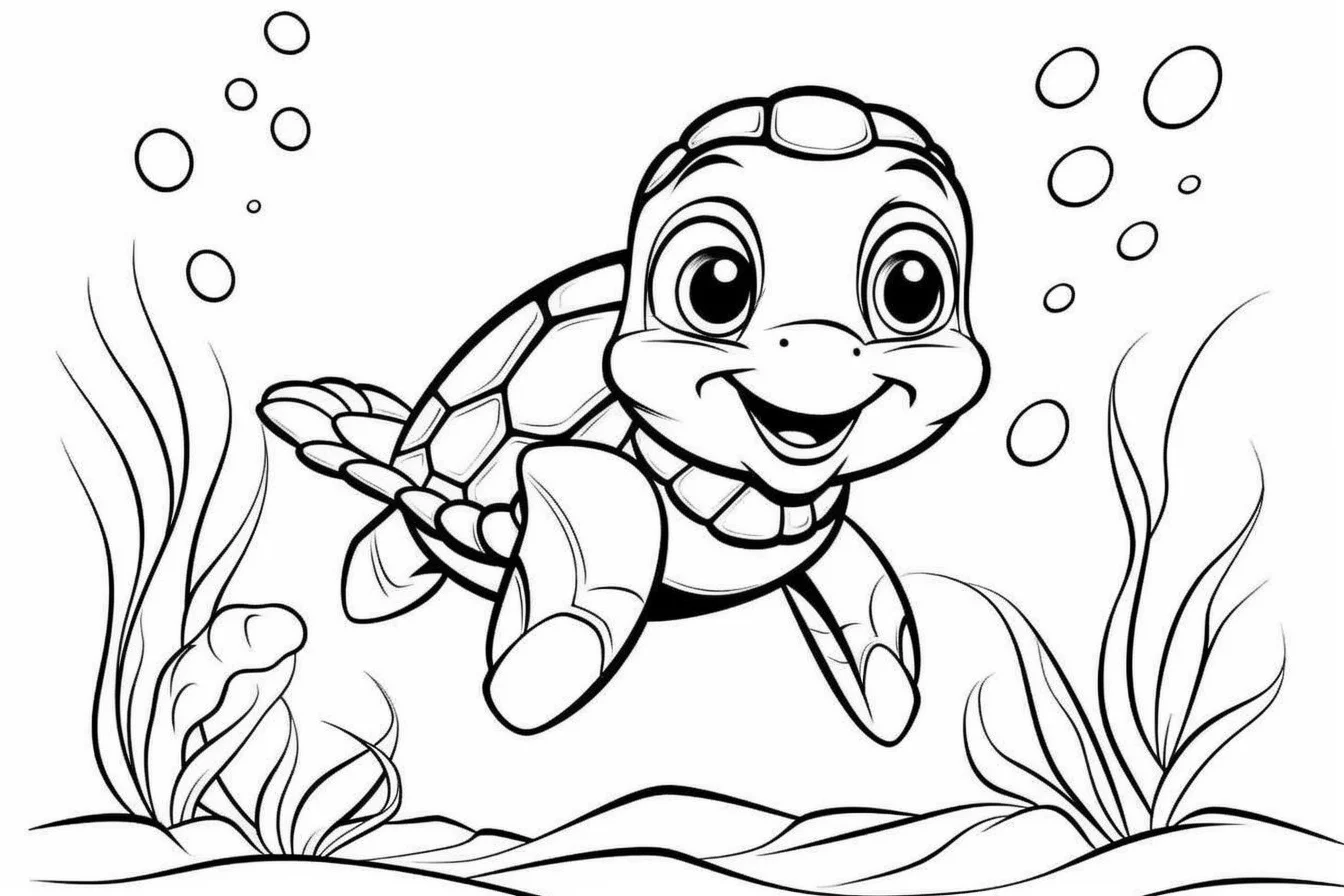 sea turtle coloring pages preschool