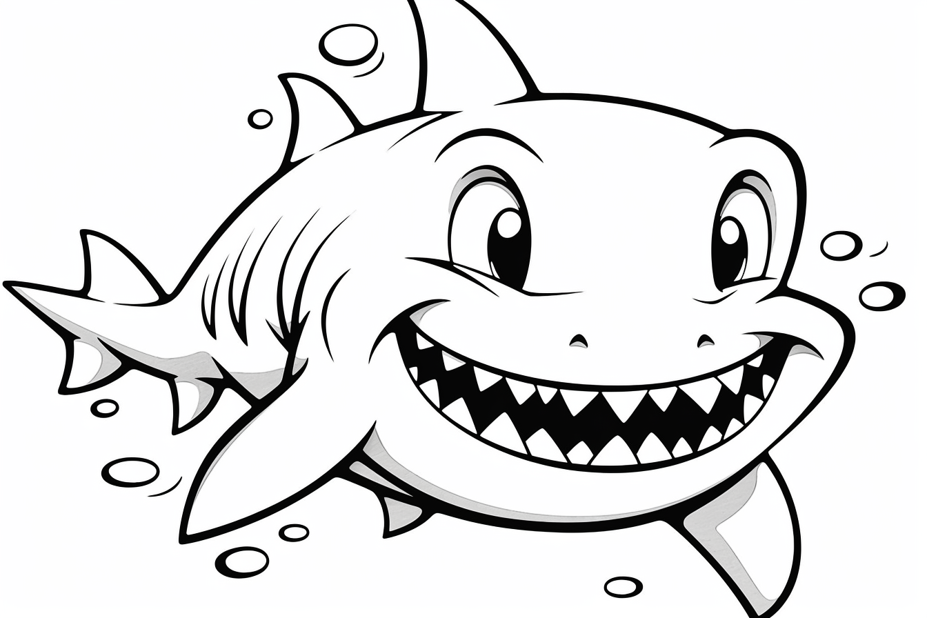 shark coloring pages printable