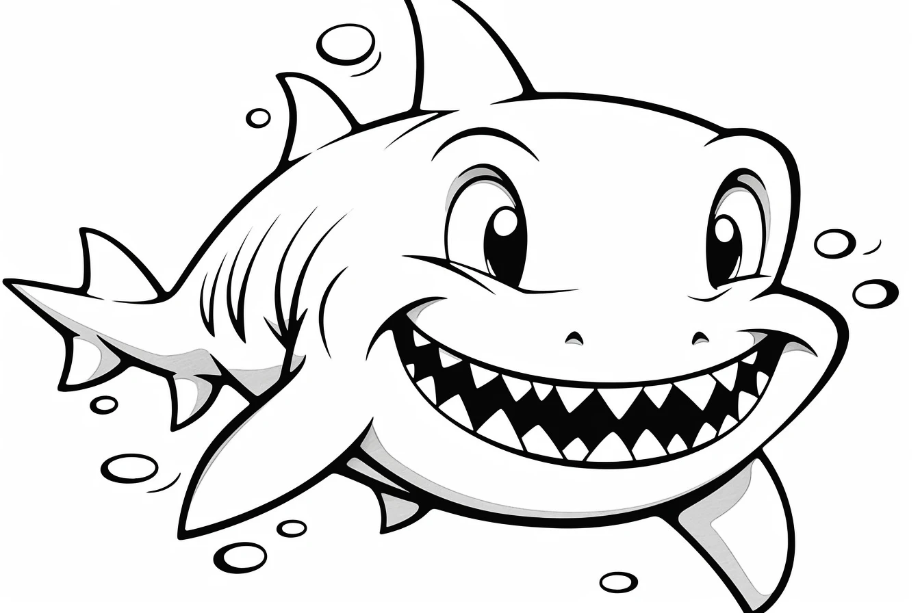 shark coloring pages printable