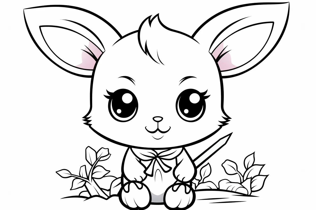 simple bunny coloring pages