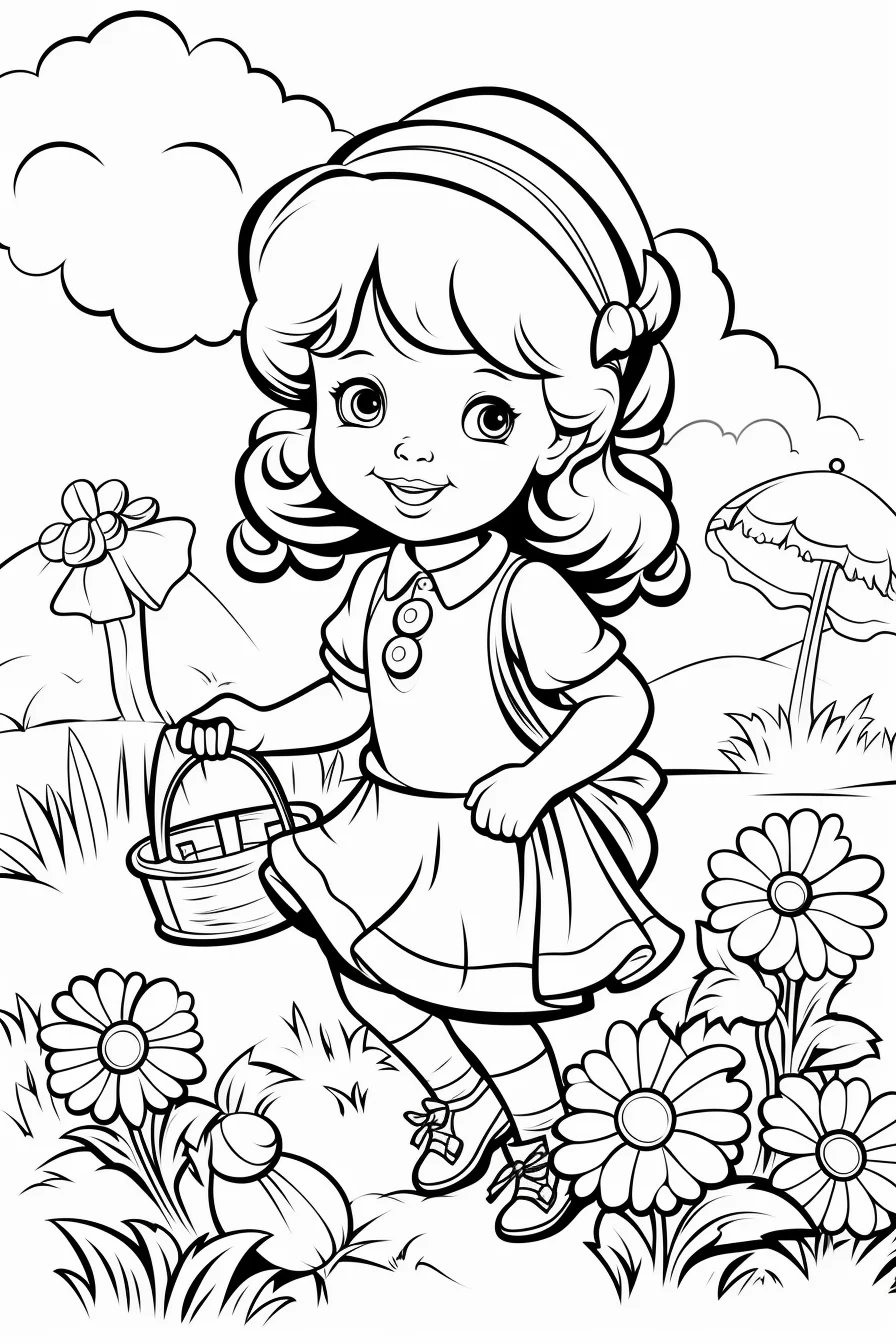 simple summer coloring pages for toddlers
