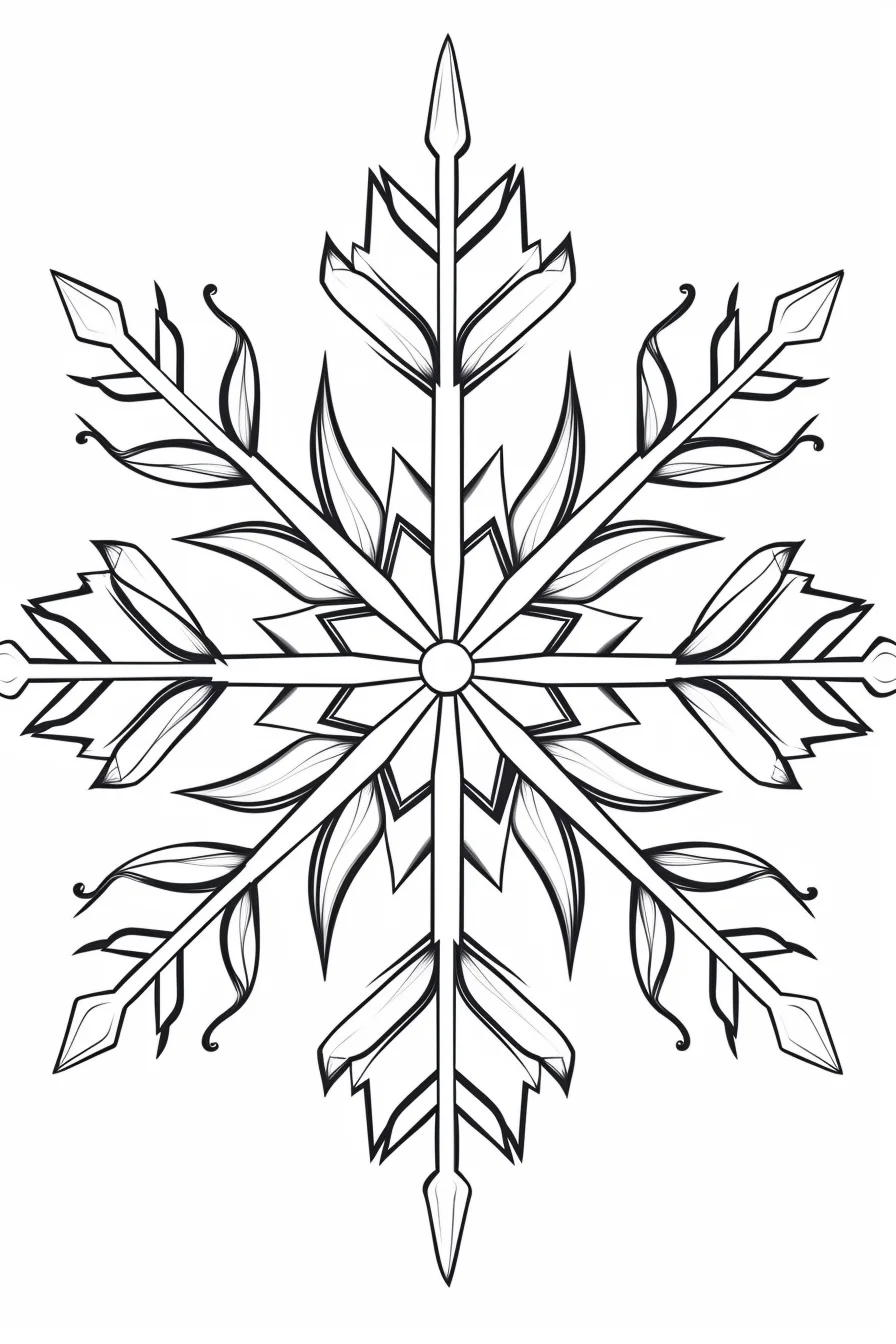 snowflakes coloring pages