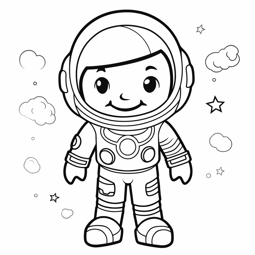 space astronaut coloring pages printable