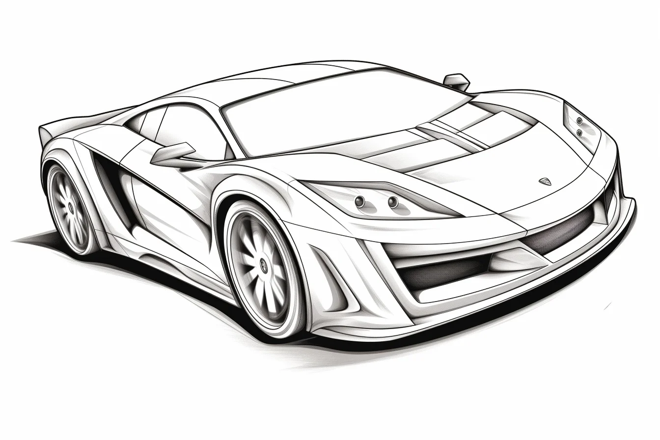 sports car coloring pages free