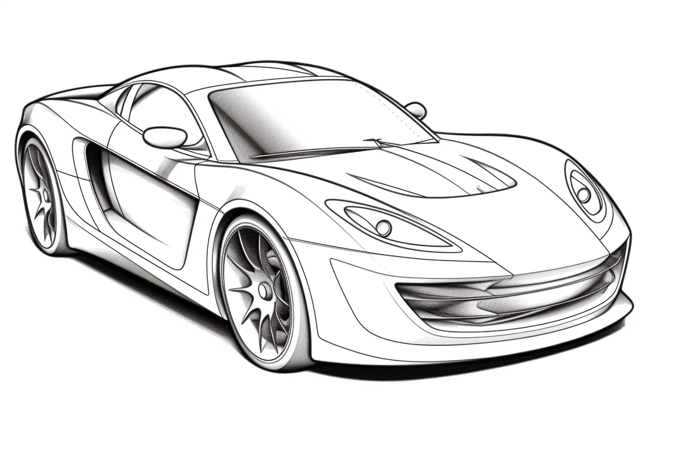 sports car coloring pages pdf