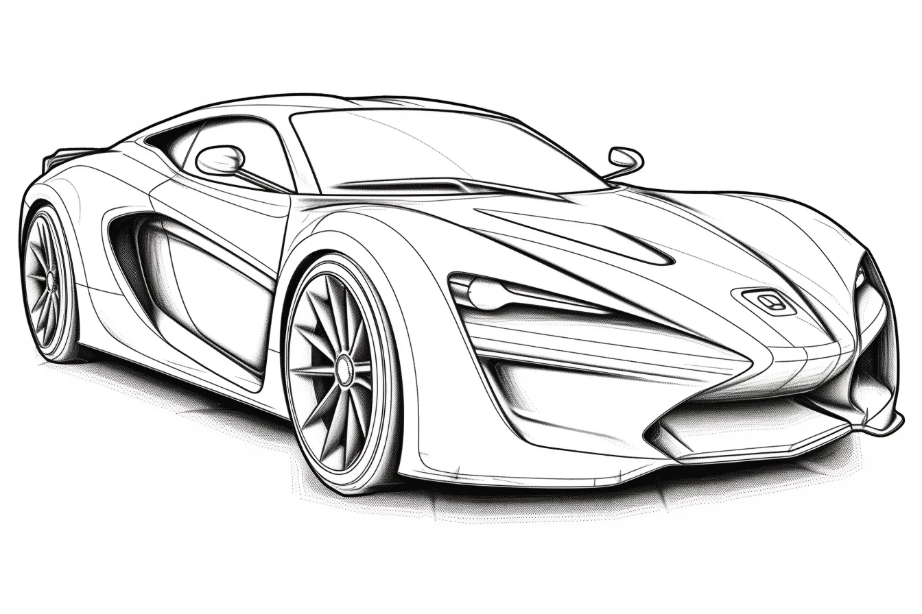 sports car coloring pages printable