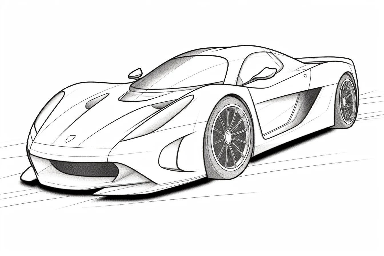 sports car coloring pages to print