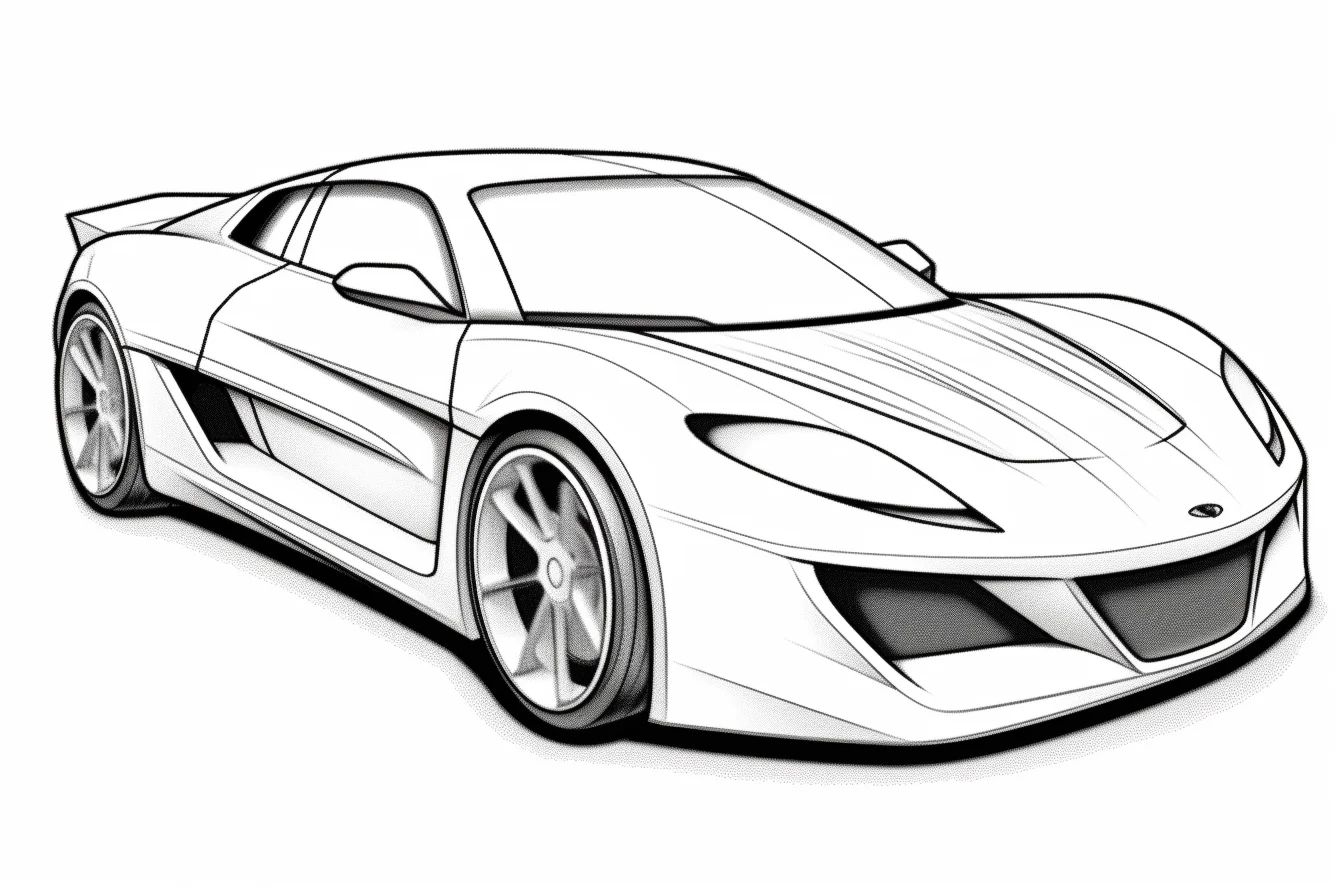 supercar sports car coloring pages