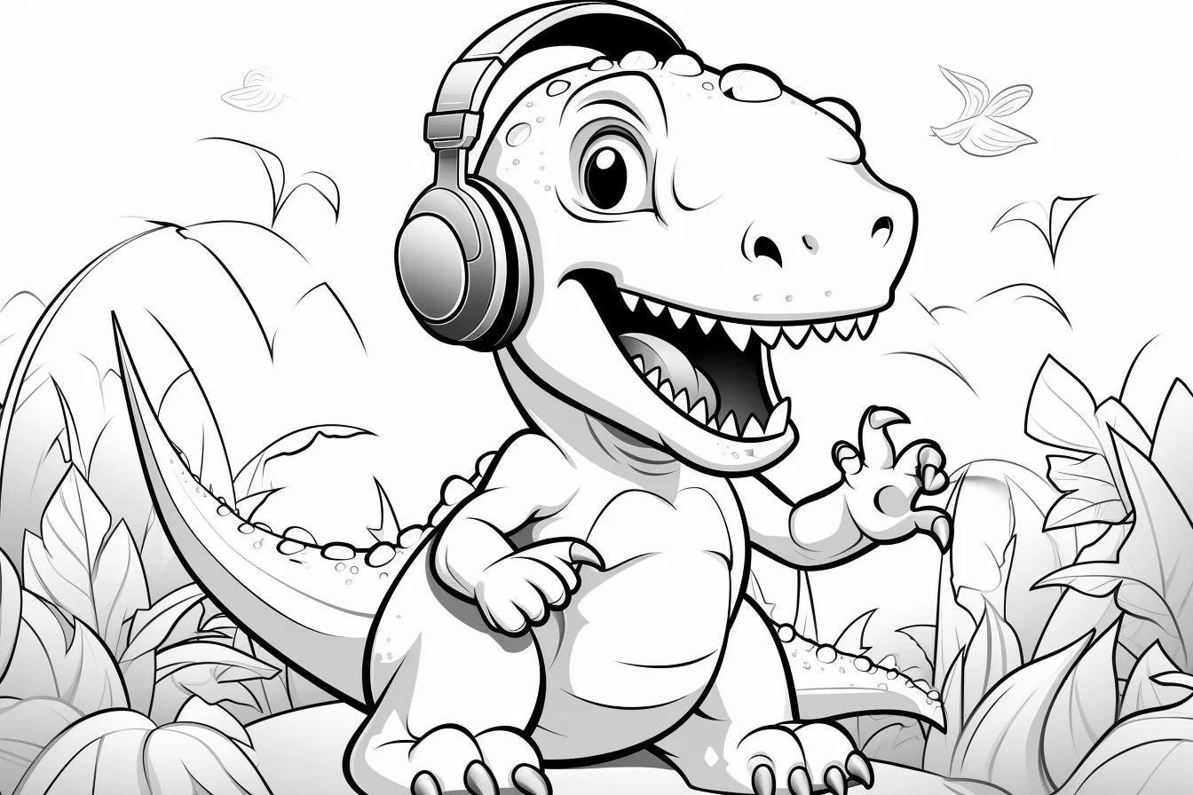 t rex baby dinosaur coloring pages
