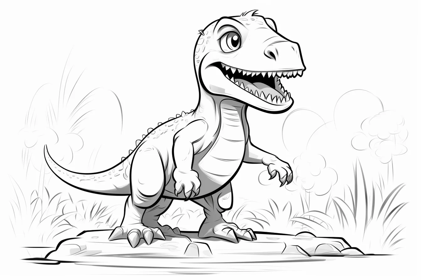 Free Printable T-Rex Coloring Pages For Dinosaur Enthusiasts