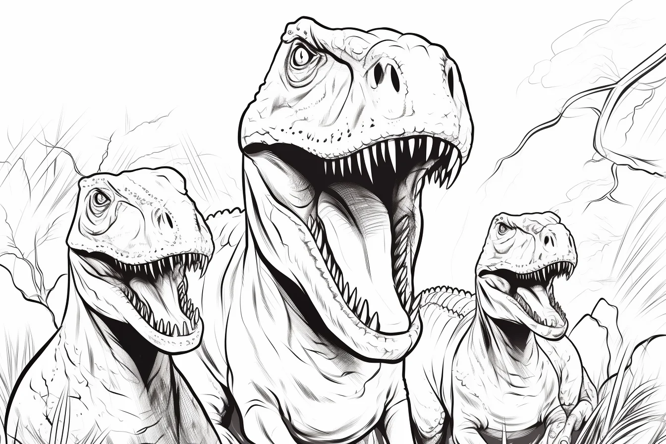 t rex coloring pages to print