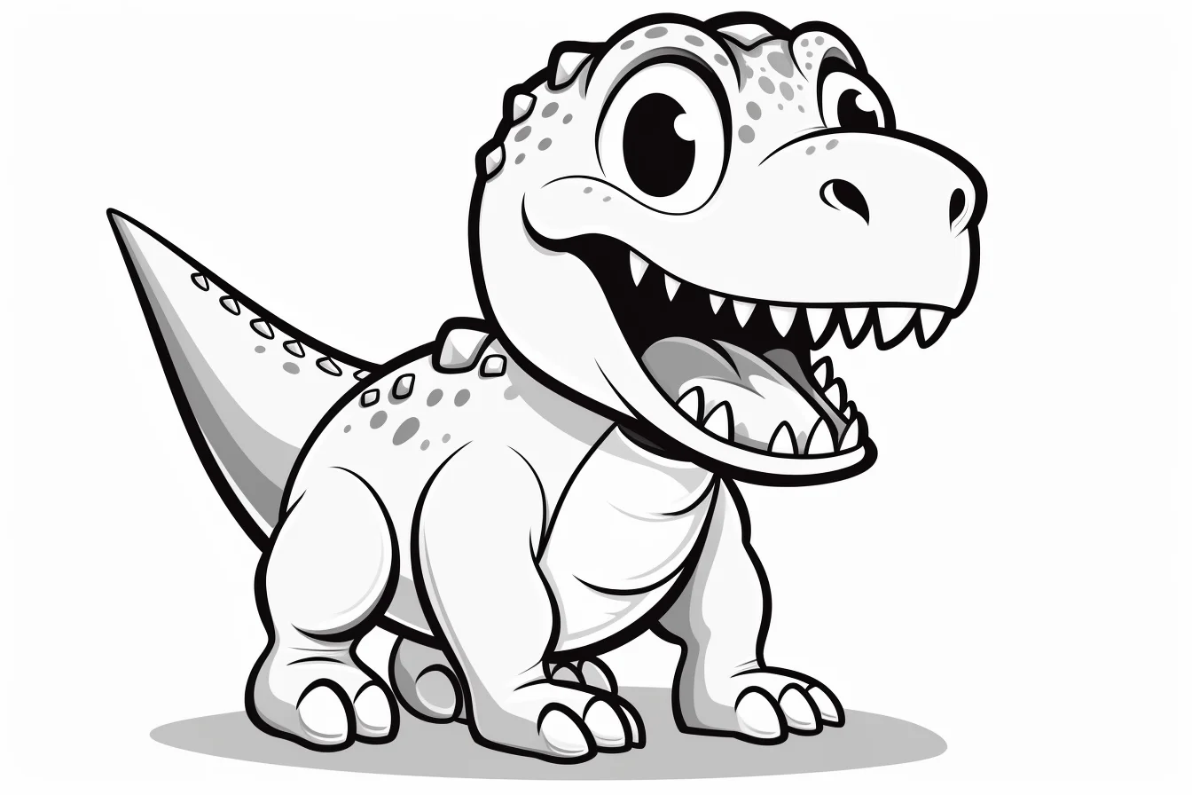 t rex free printable coloring pages