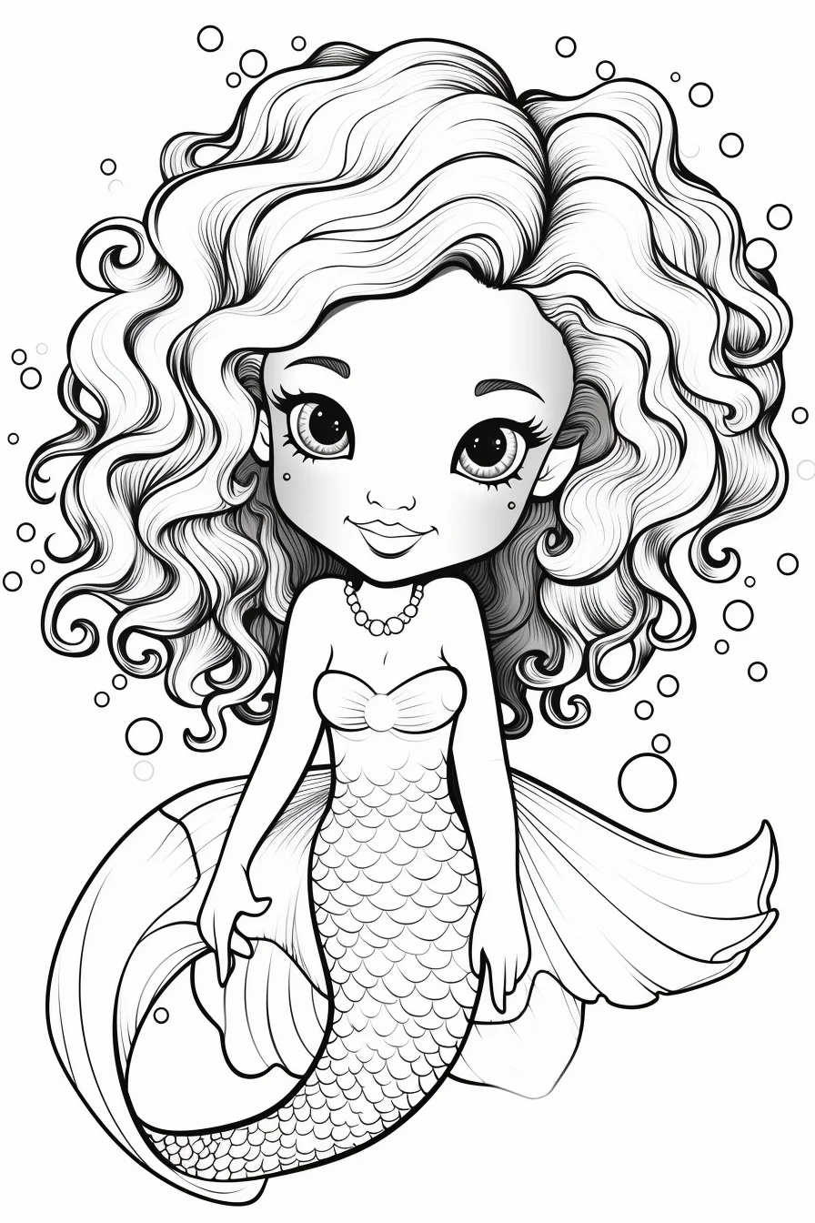 the little mermaid coloring pages free printable easy