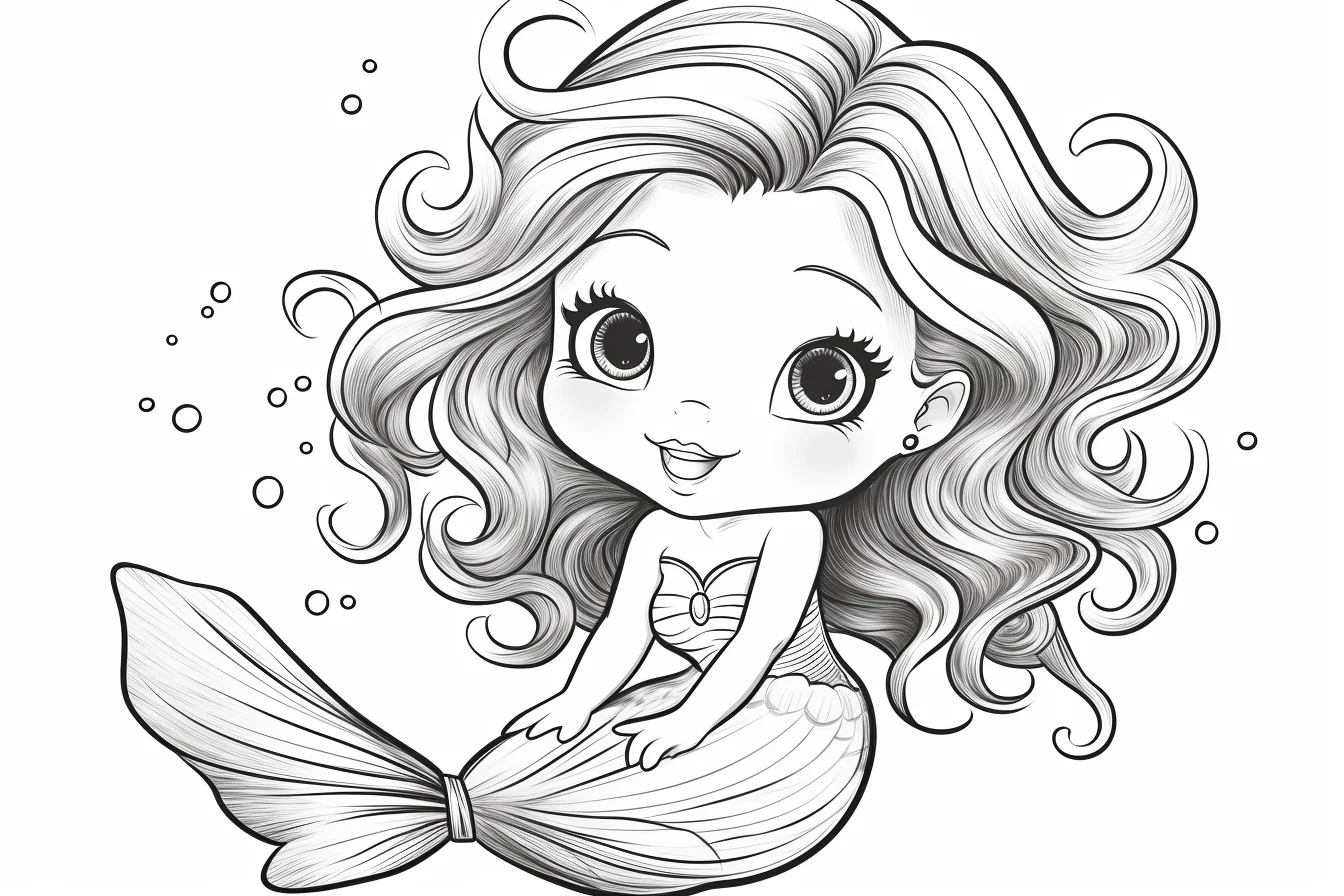 the little mermaid coloring pages free
