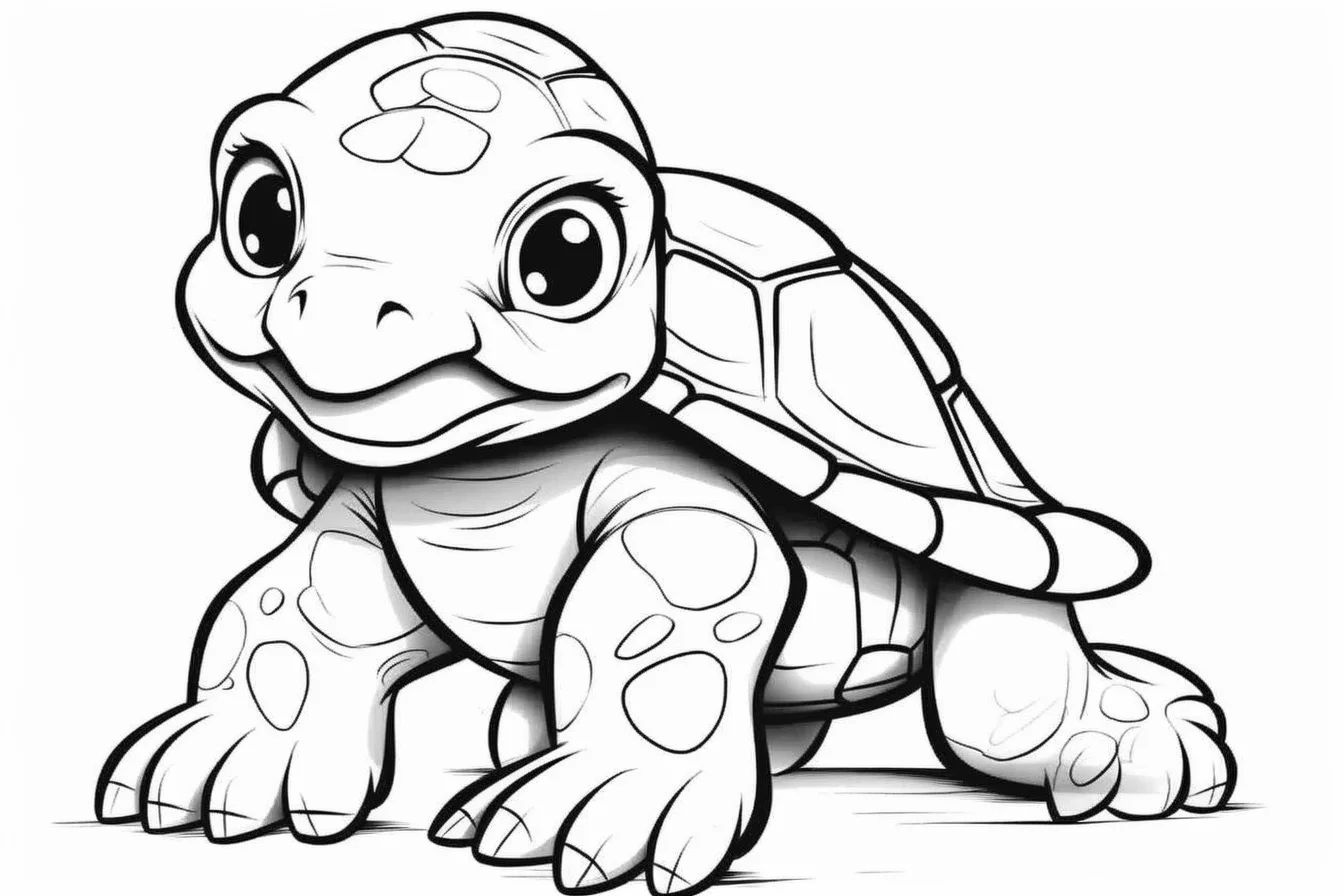 turtle coloring pages for kids