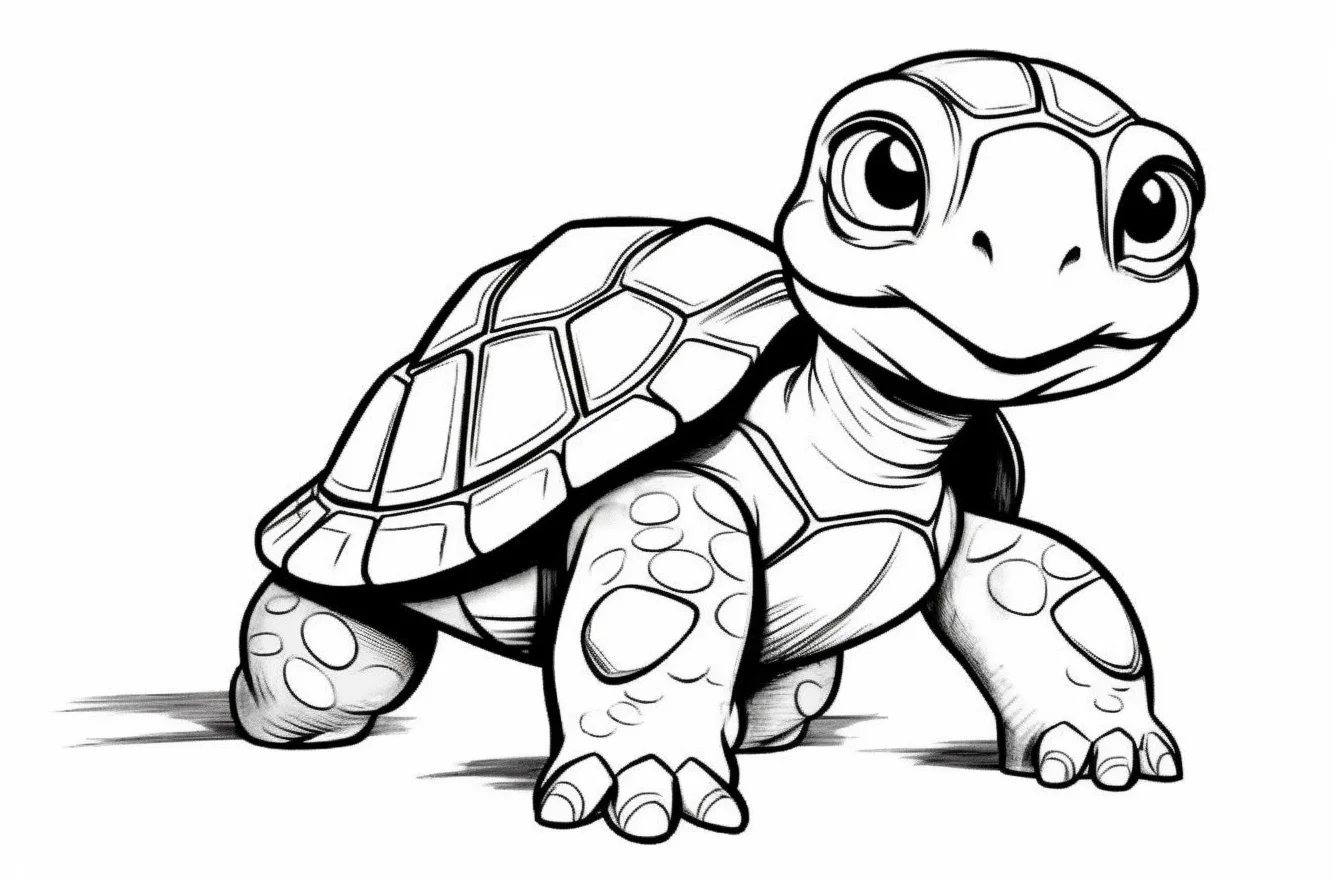 turtle coloring pages free printable