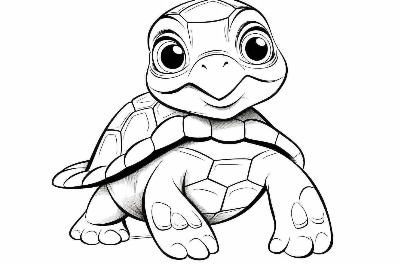 turtle coloring pages free