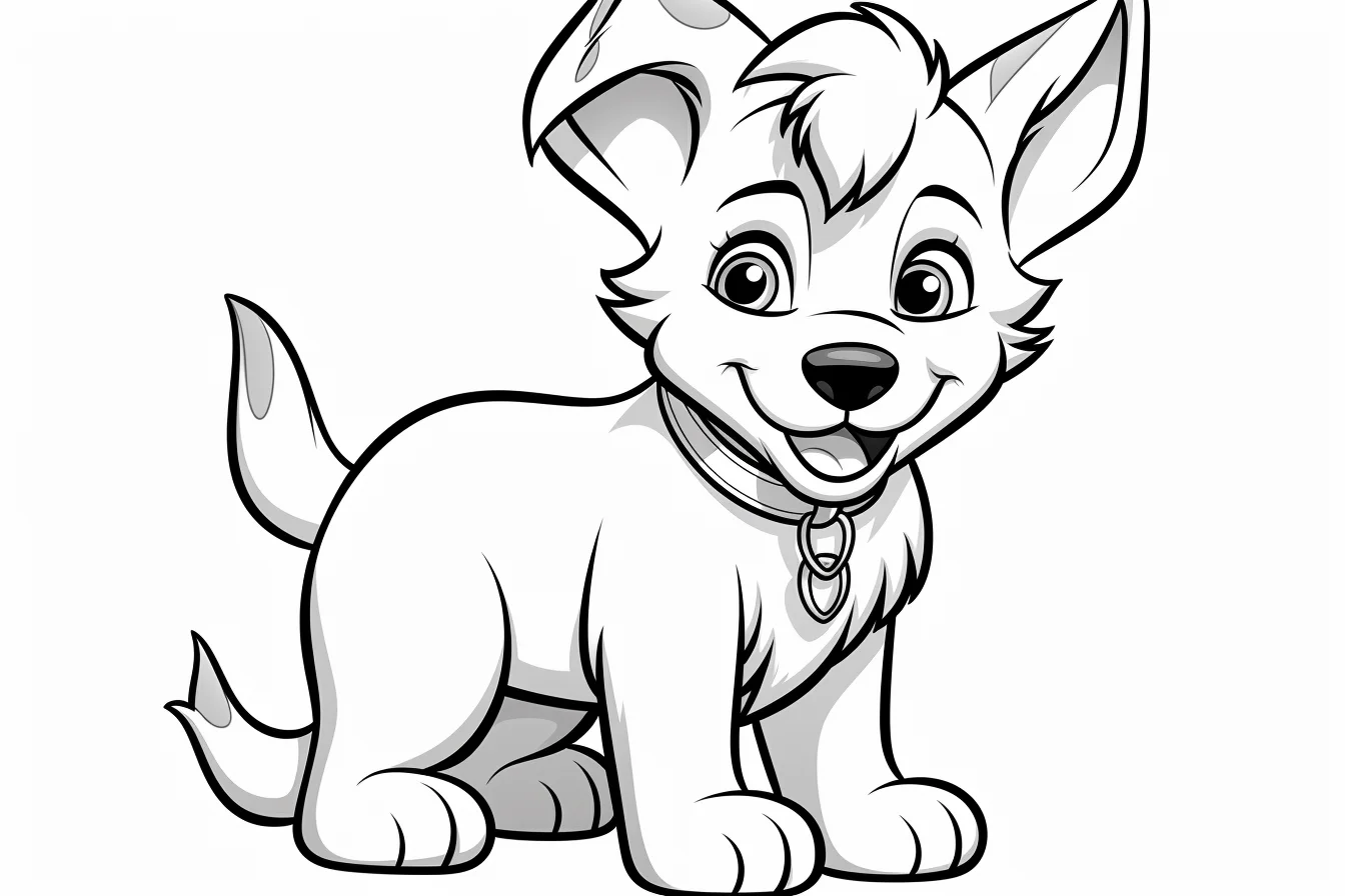 German Shepherd puppy coloring pages