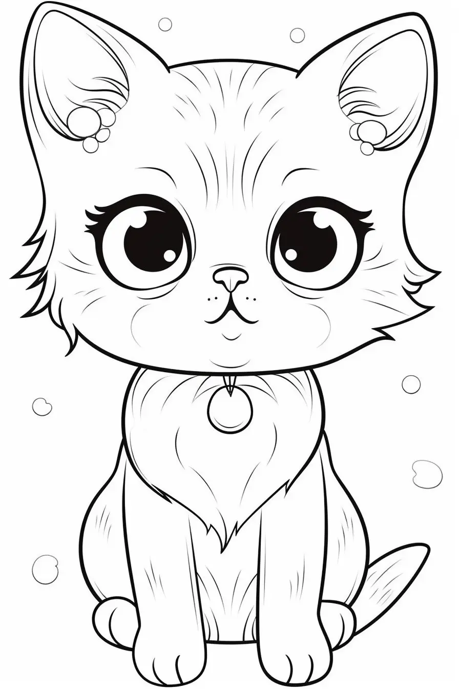 Kitten Cat Coloring Pages