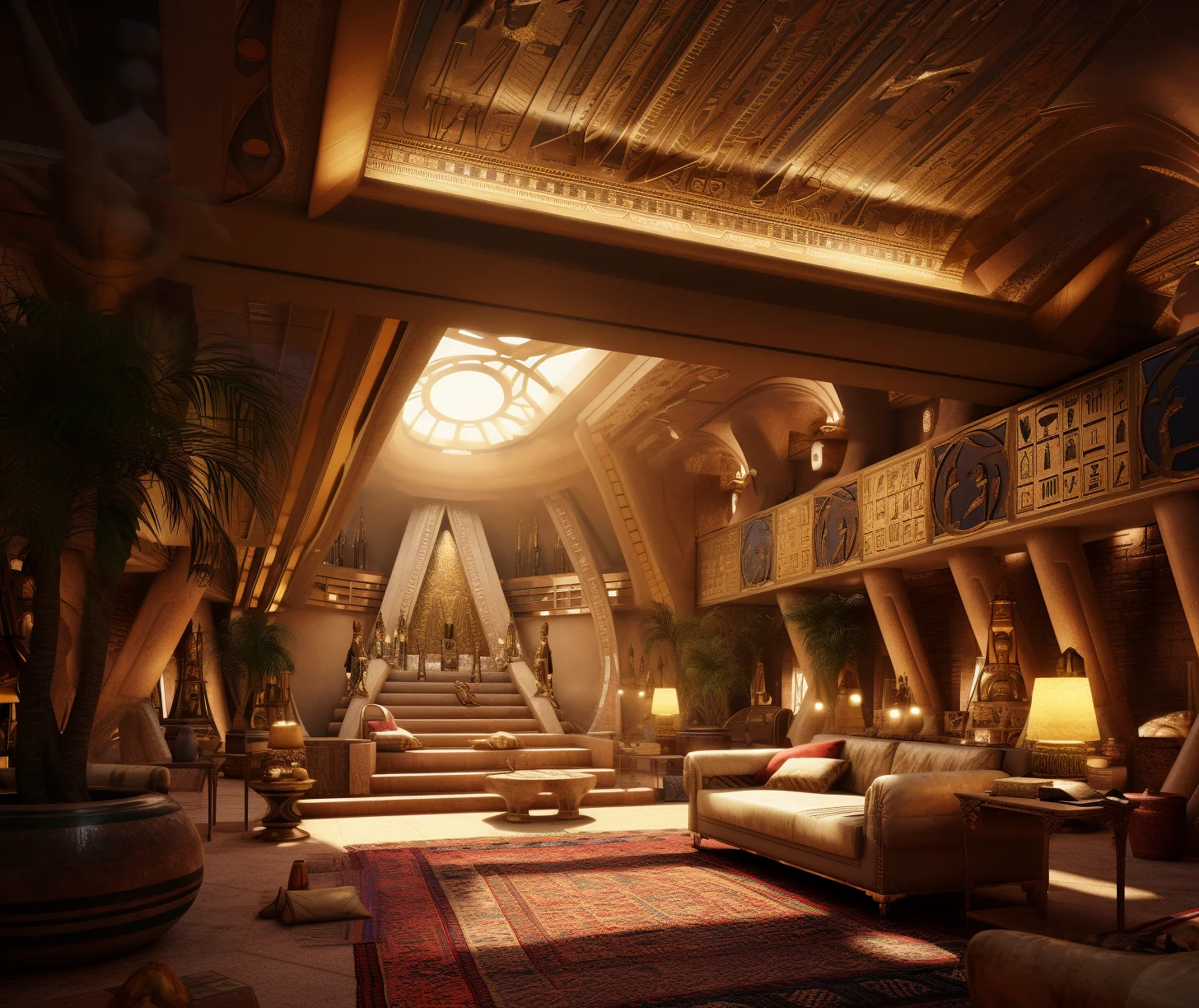 ancient egypt house interior