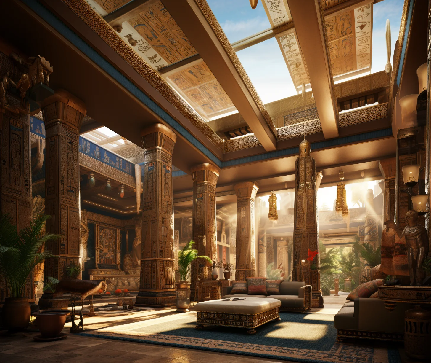 ancient egyptian palace interior