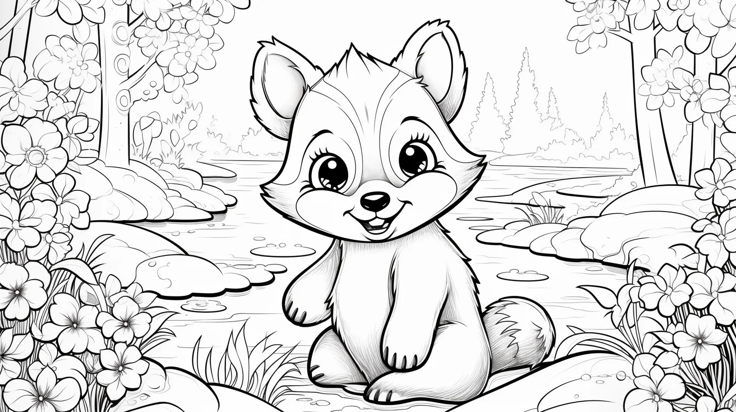 animal coloring pages easy
