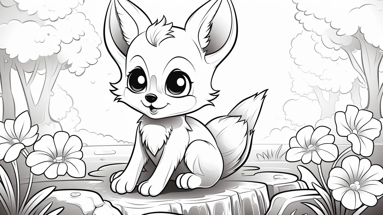 animal cute coloring pages