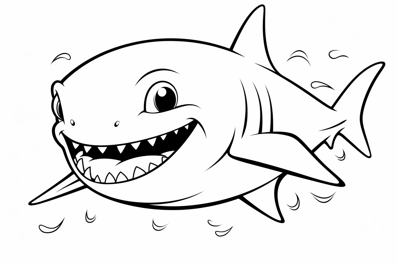 baby shark coloring pages for toddlers