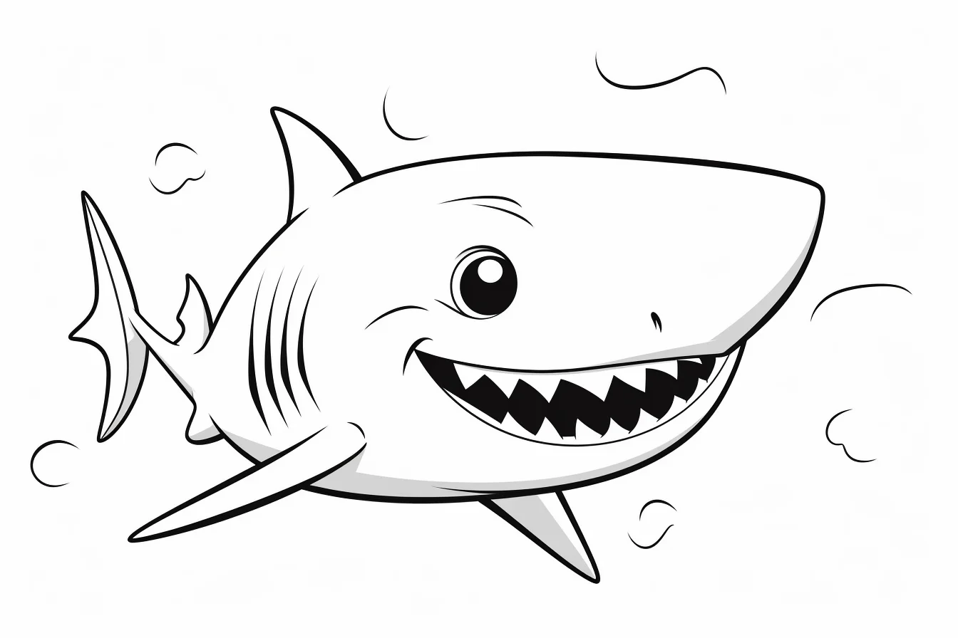 baby shark coloring pages for toddlers