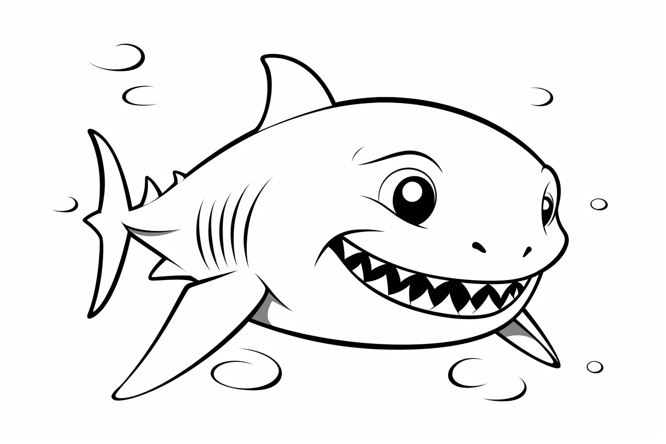 baby shark coloring pages free