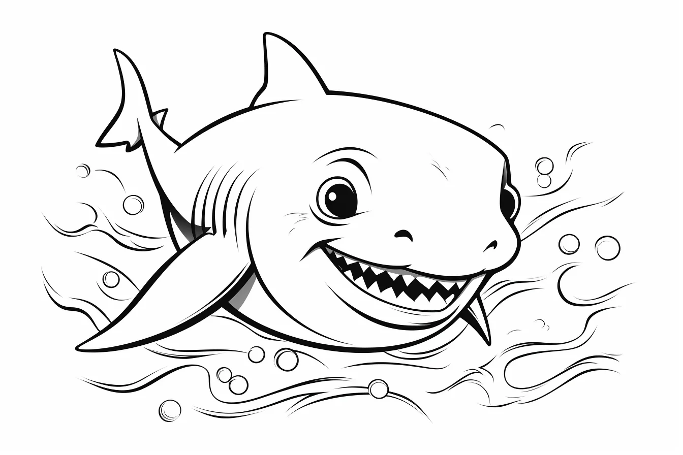 baby shark coloring pages free