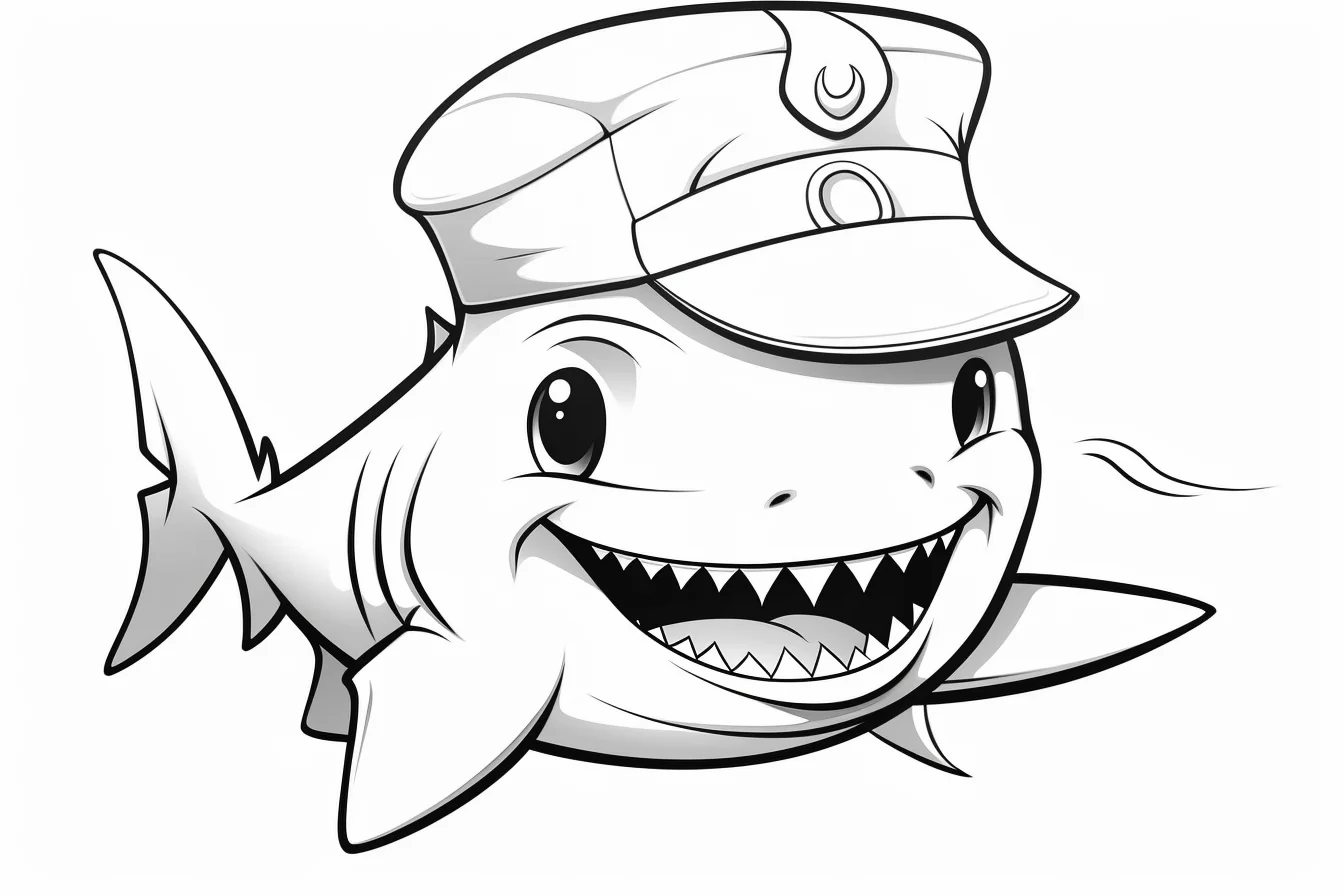 baby shark coloring pages printable free