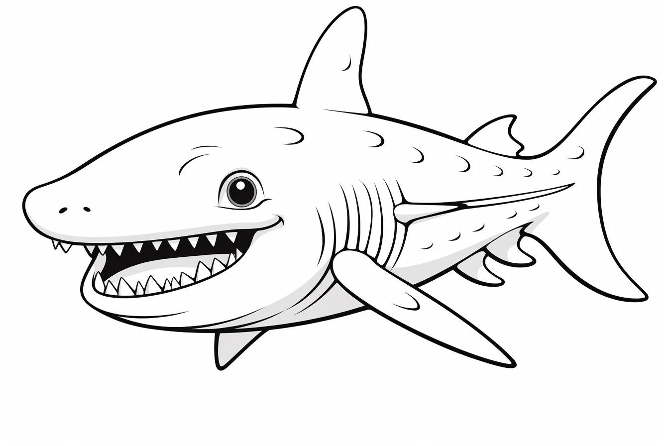 baby shark coloring pages printable free