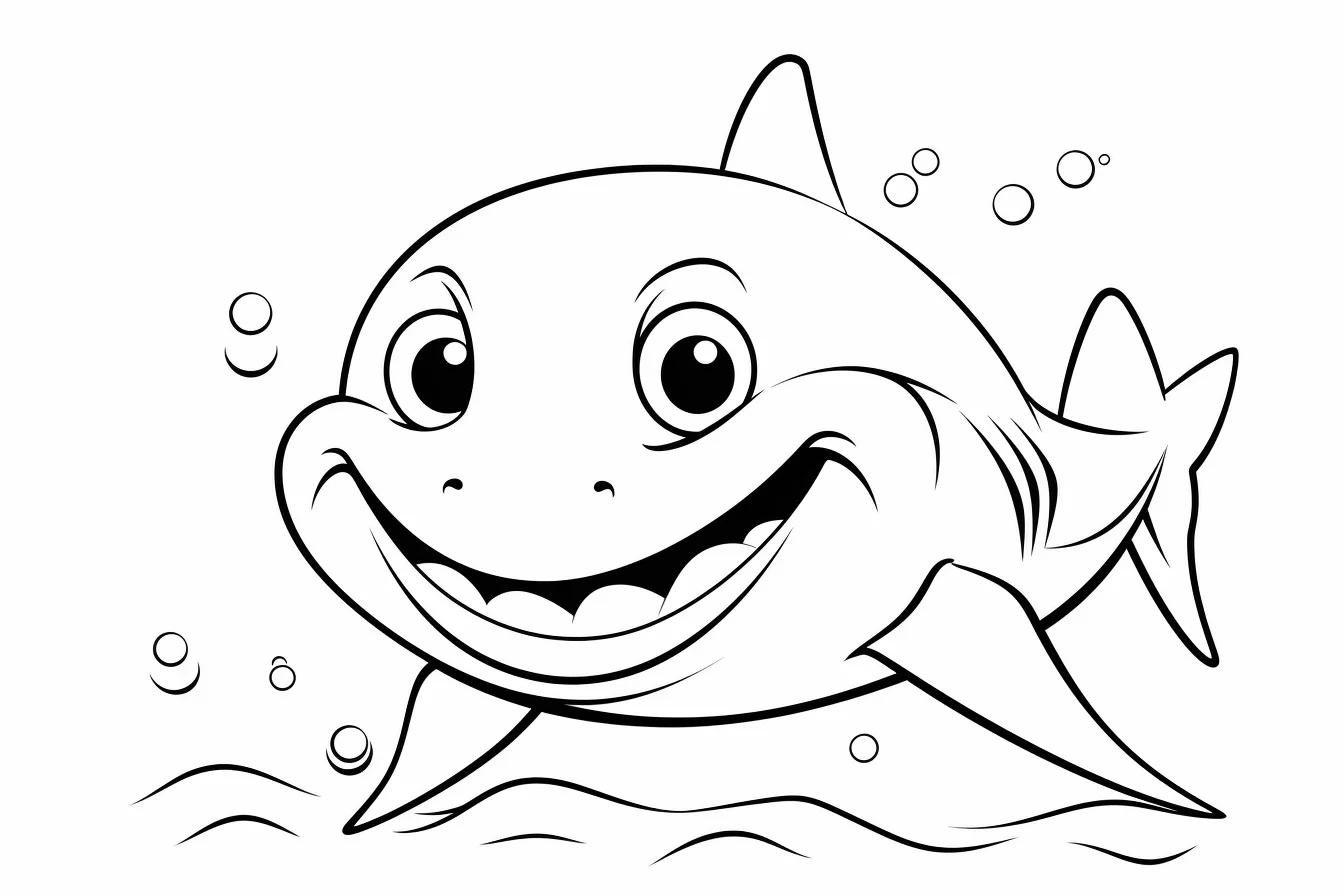 baby shark coloring sheet printable