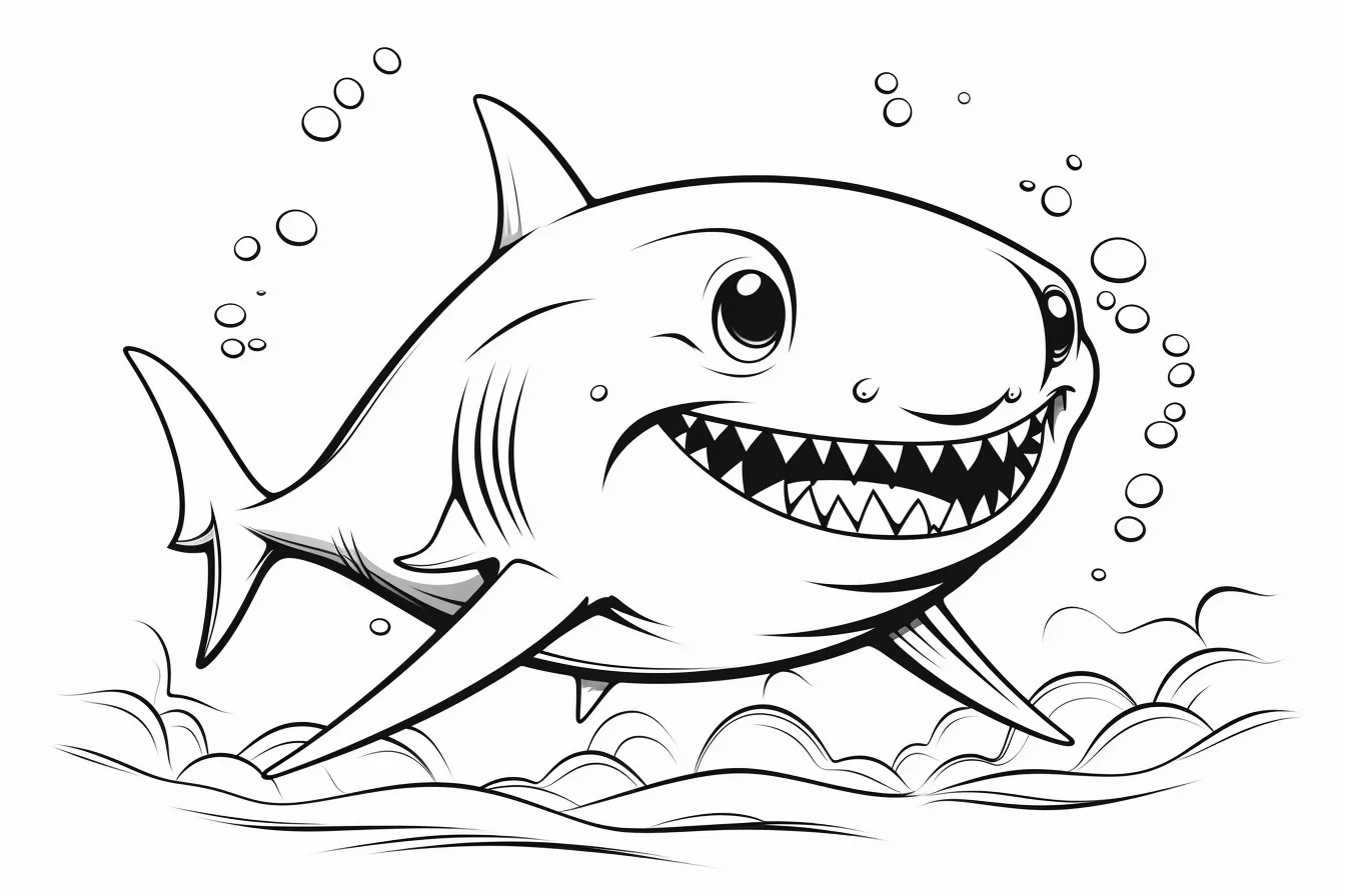 baby shark free coloring pages