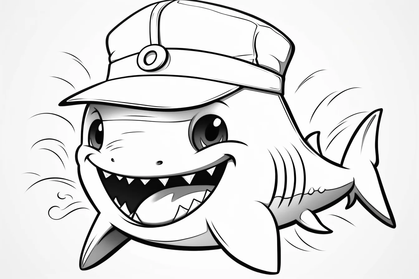 baby shark printable coloring pages