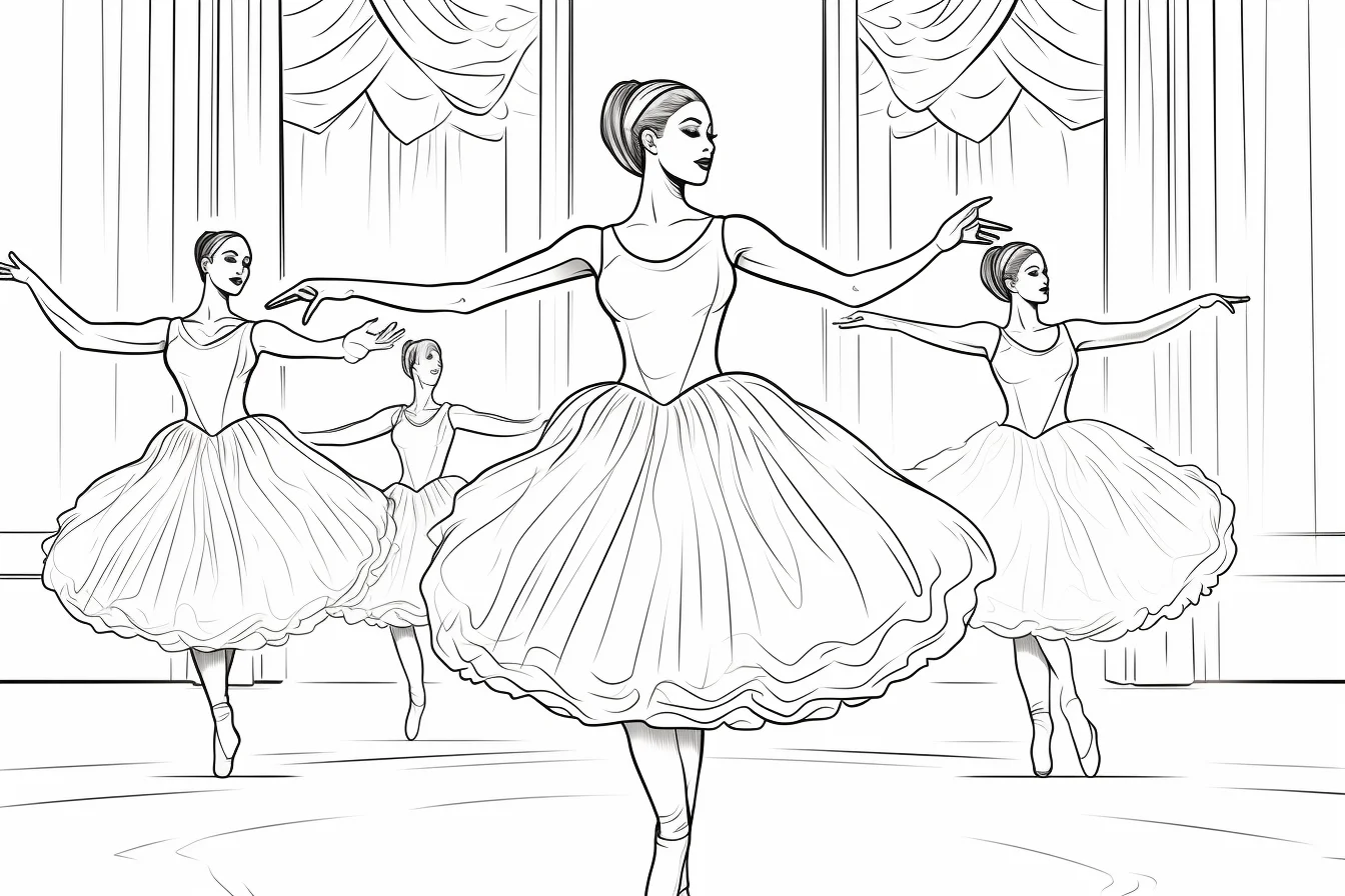 ballerina colouring sheets for kids