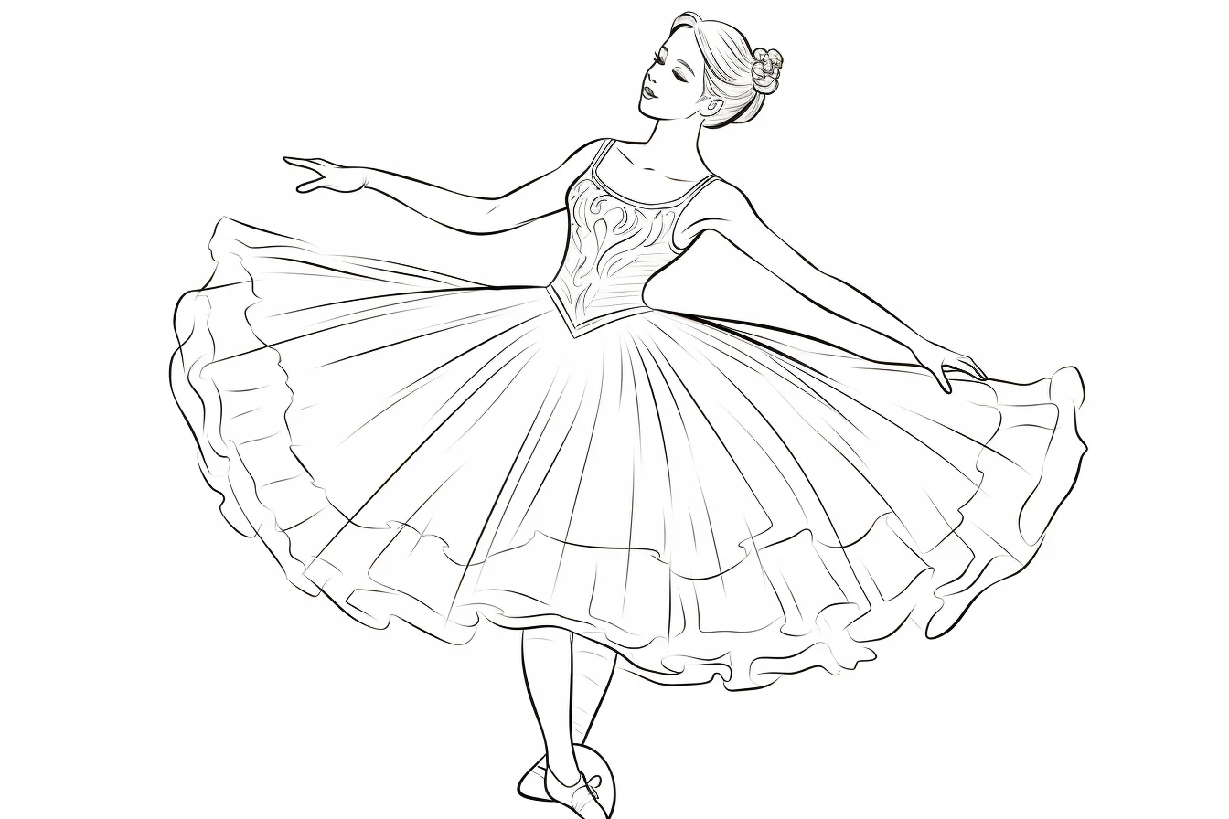 ballerina colouring sheets