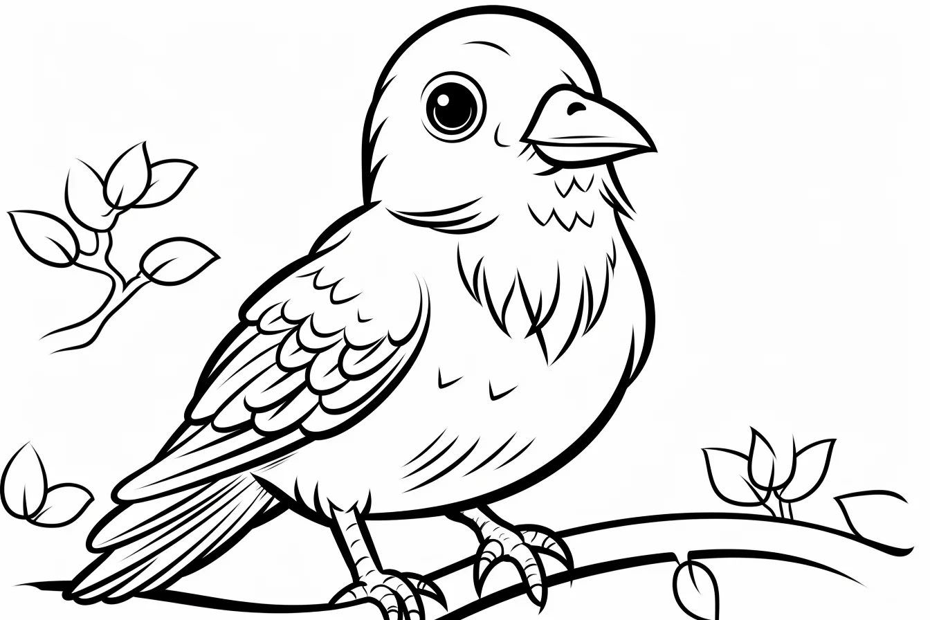 bird sheet coloring pages