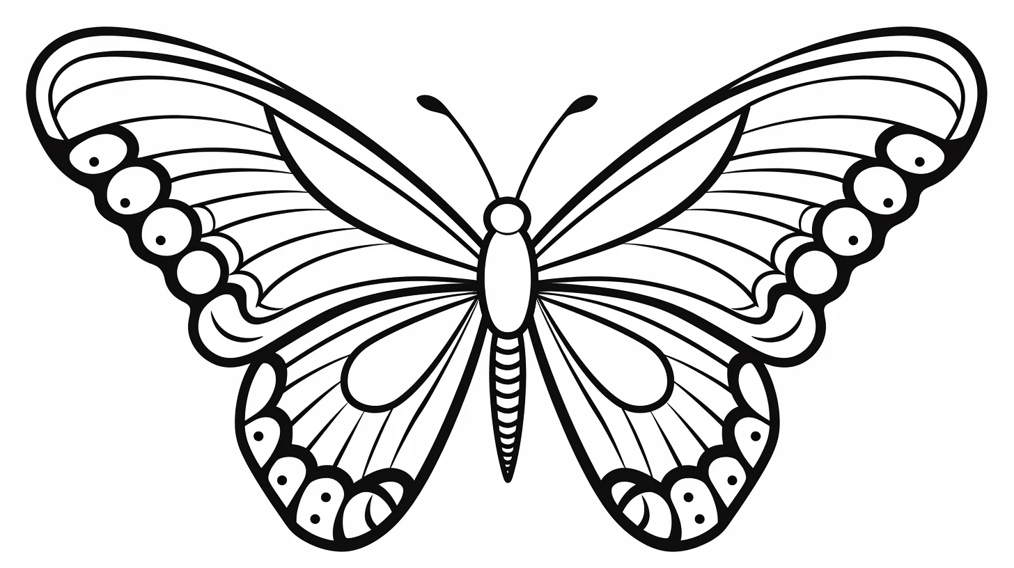butterfly coloring page free printable