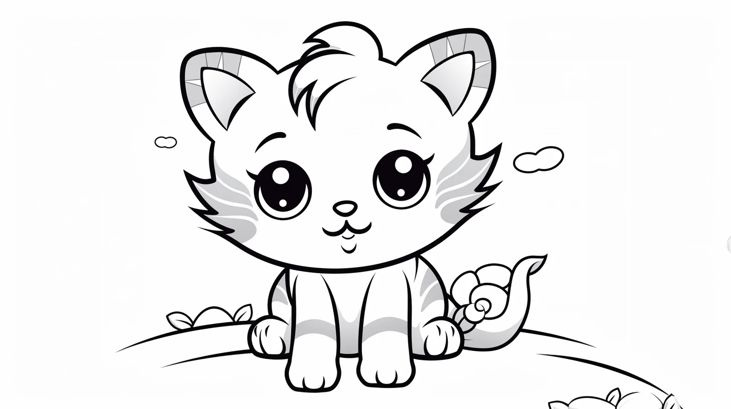 cartoon cat coloring pages