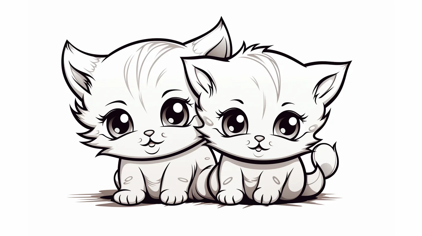 cat coloring pages for kids